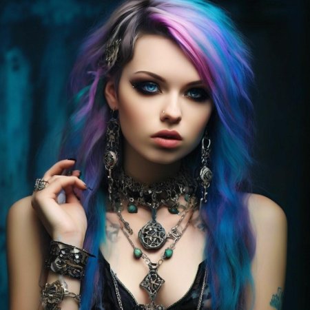 Девушка неформалка