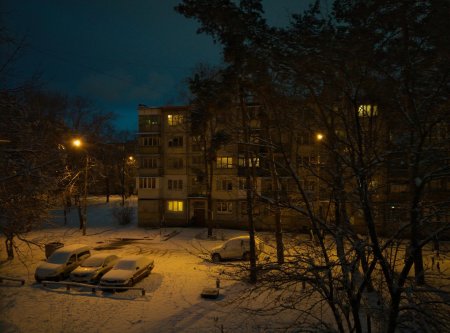 Двор ночью