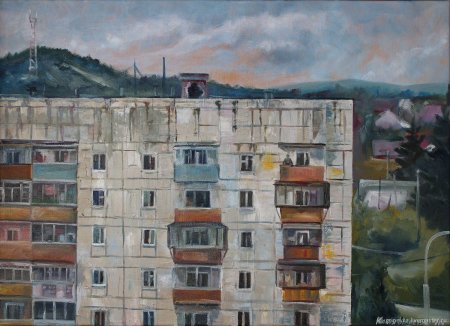 Панельный многоэтажный дом