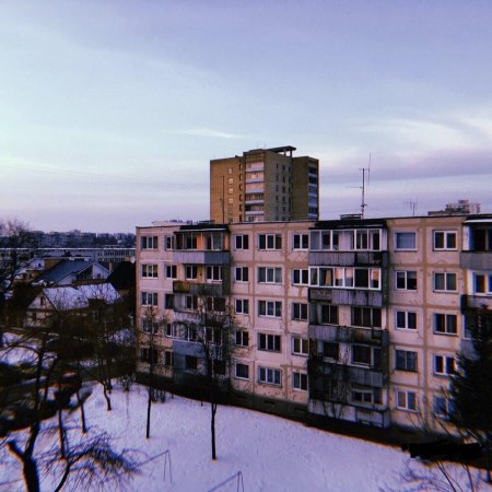 Хрущевки ночью зимой