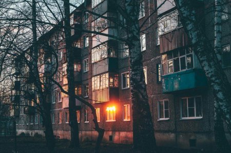 Хрущевки ночью Эстетика