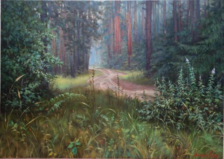 Художник Георгий Харченко Лесной пейзаж