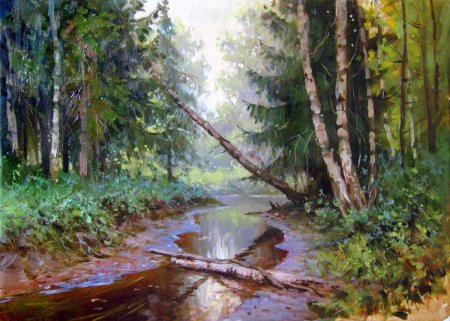 Живопись Крупский Сергей лес