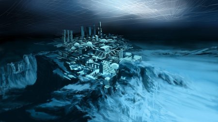 Антарктида затонувший город