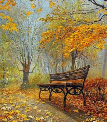 Художница Ольга Дидык осенний парк