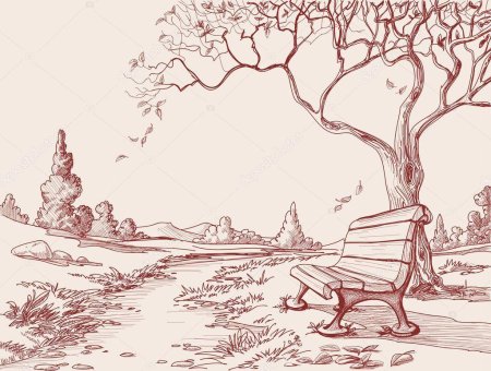 Раскраска парк