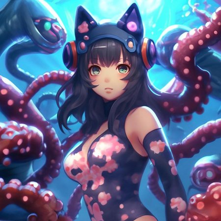 Девушка осьминог аниме