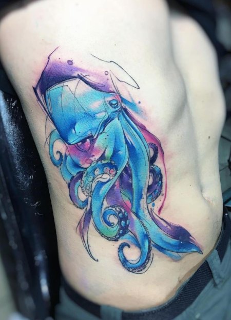 Тату осьминог