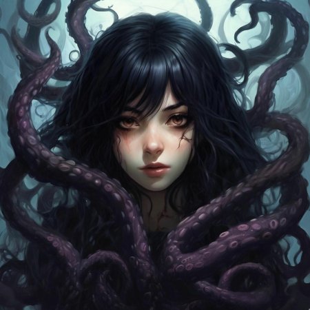 Девушка с тентаклями