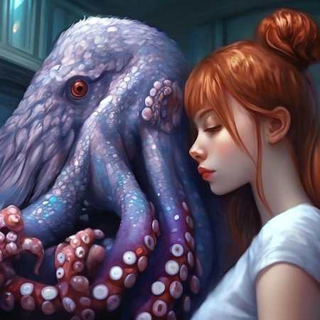 Девушка и осьминог