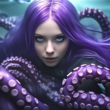 Осьминог фиолетовый