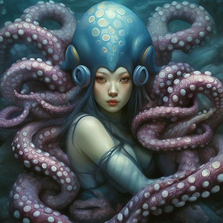 Актриса с осьминогом