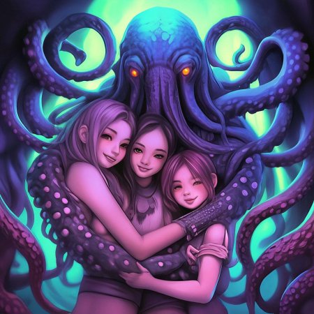 Девушка с осьминогом