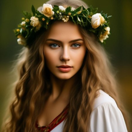 Славянская внешность девушки