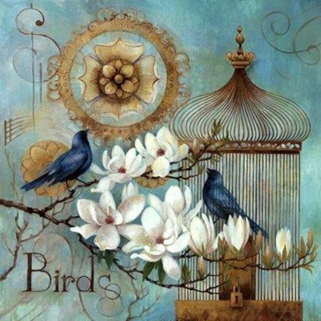 Птицы в винтажном стиле