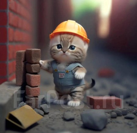 Котик Строитель
