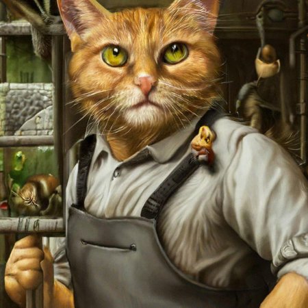 Кот работник