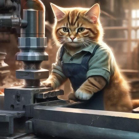 Кот сварщик