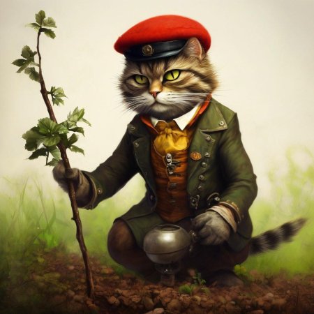 Кот стимпанк