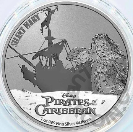 Монета пираты Карибского моря