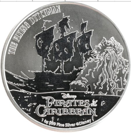 2 Доллара серебро пират