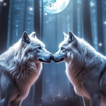 Красивые волки