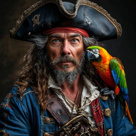 Пират с попугаем