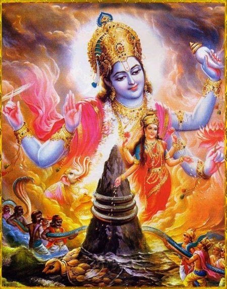 Бог Вишну и богиня Лакшми