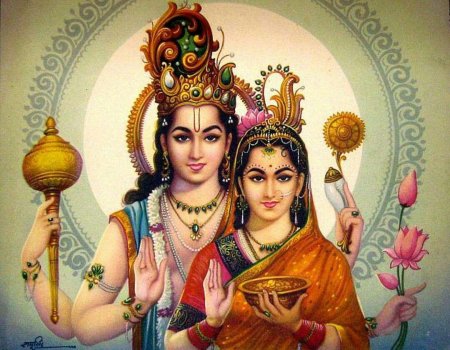 Вишну и Лакшми