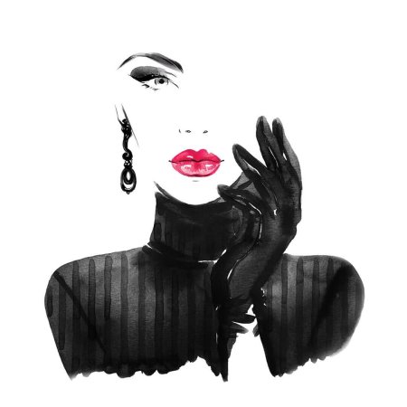 Иллюстрации стильных девушек