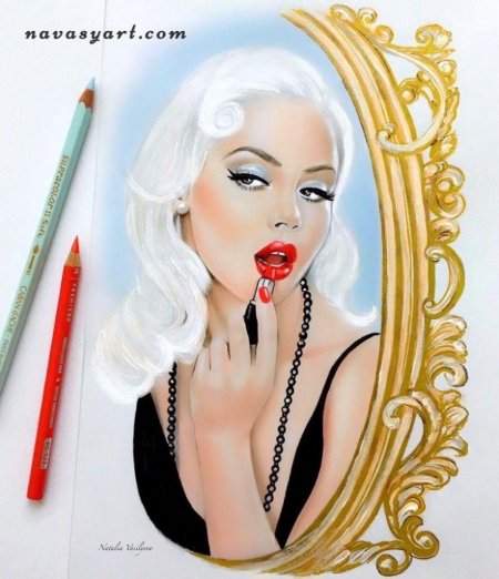 Бьюти иллюстрации девушек