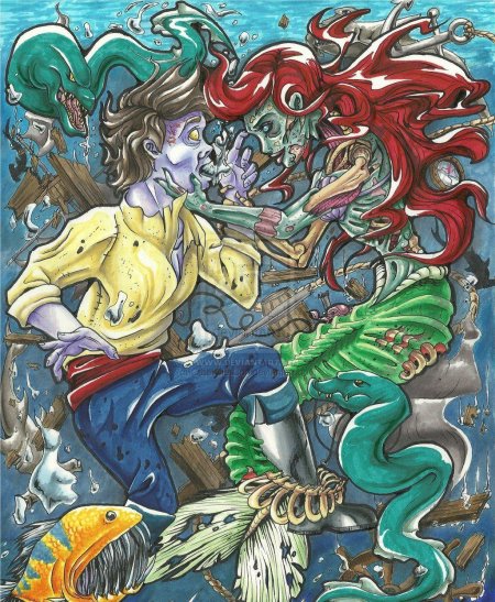 Зомби Русалка фотографии