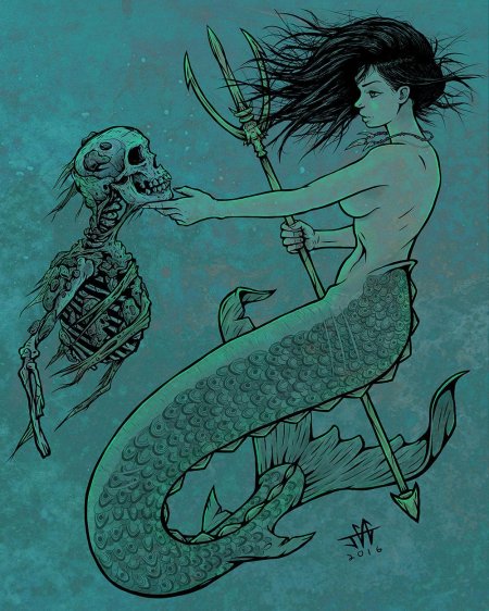 Подводный мир русалки