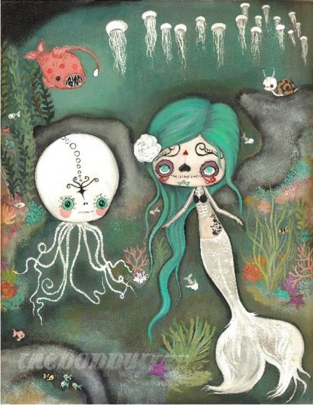 Череп русалки