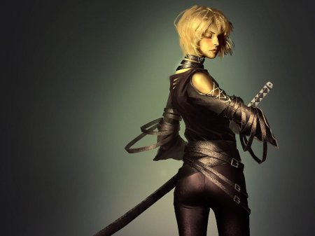 Фэнтези девушка с мечом