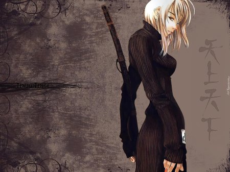 Блондинка с катаной