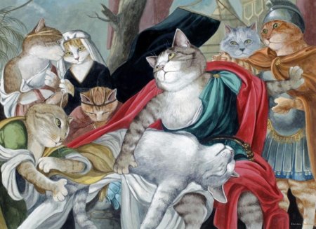 Коты живопись Сьюзен Херберт