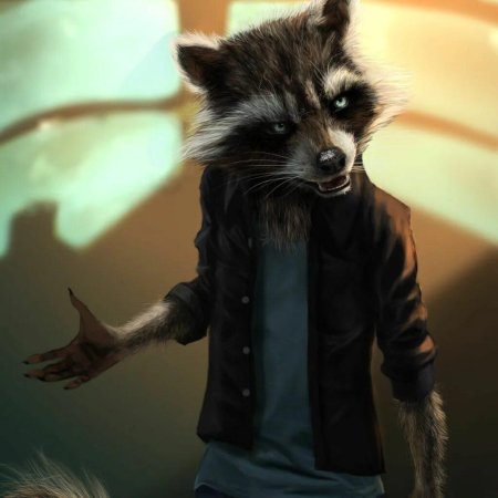 Реактивный енот Марвел