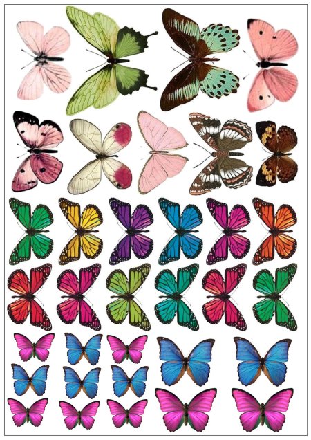 Вафельные бабочки