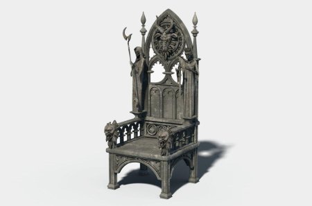 СТЛ модель трон церковный