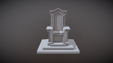 СТЛ модель трон церковный