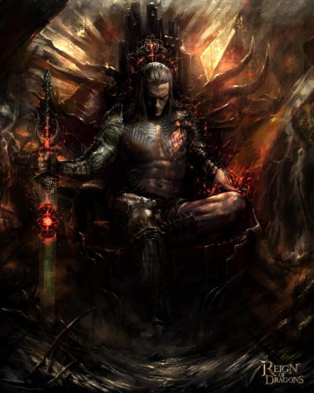 Демон Король фэнтези арт Король