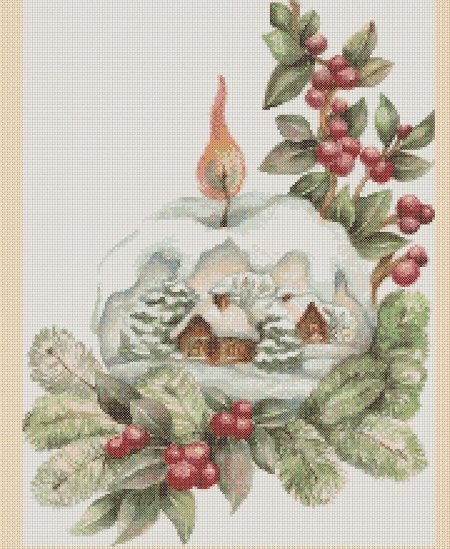 Рождество акварель