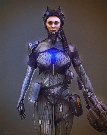 Cyberpunk костюм Concept Art