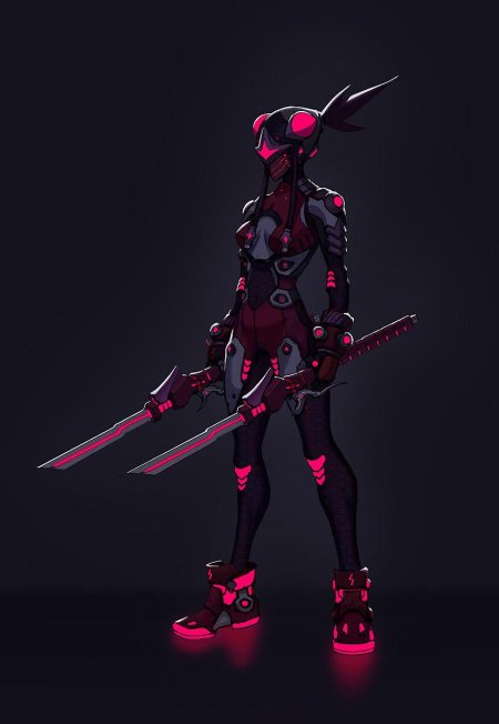 Cyberpunk одежда женская концепт Art маска