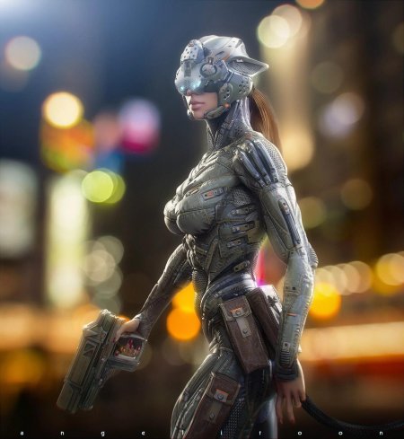 Женская броня Cyberpunk 2077