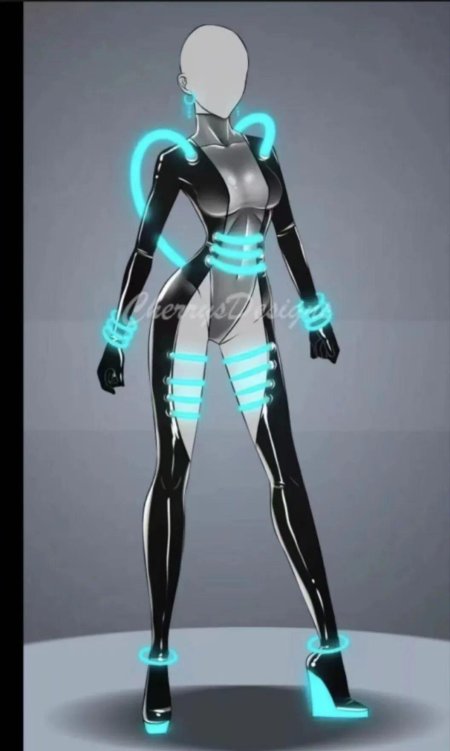 Аниме одежда в стиле будущего