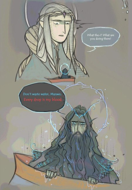 Сильмариллион Манвэ и Мелькор