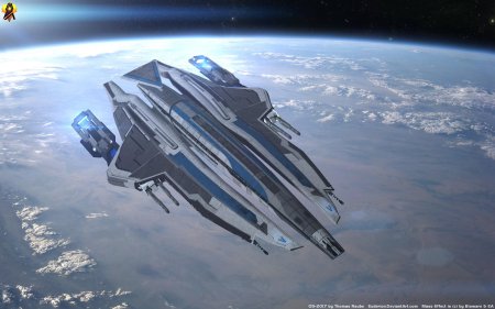 Normandia Mass Effect корабль