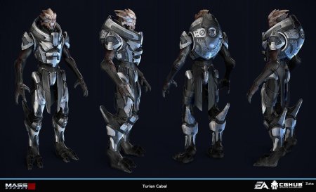 Mass Effect турианцы Art